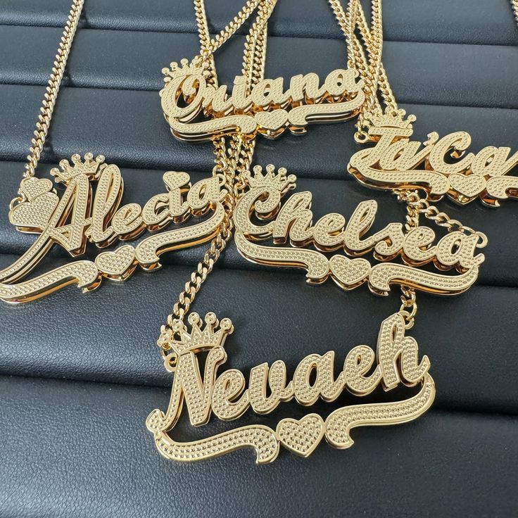 Double Nameplate Necklace
