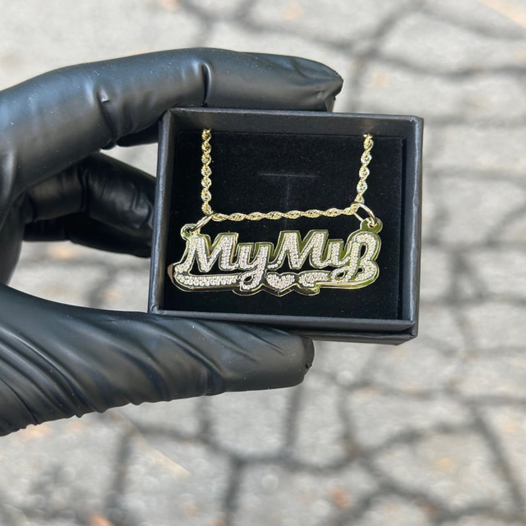 Double Nameplate Necklace