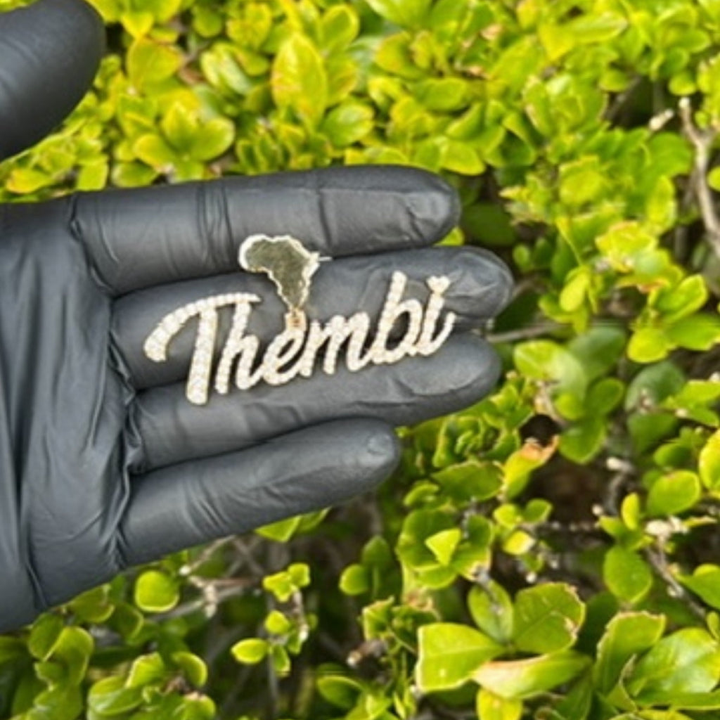 Diamond Nameplate Necklace