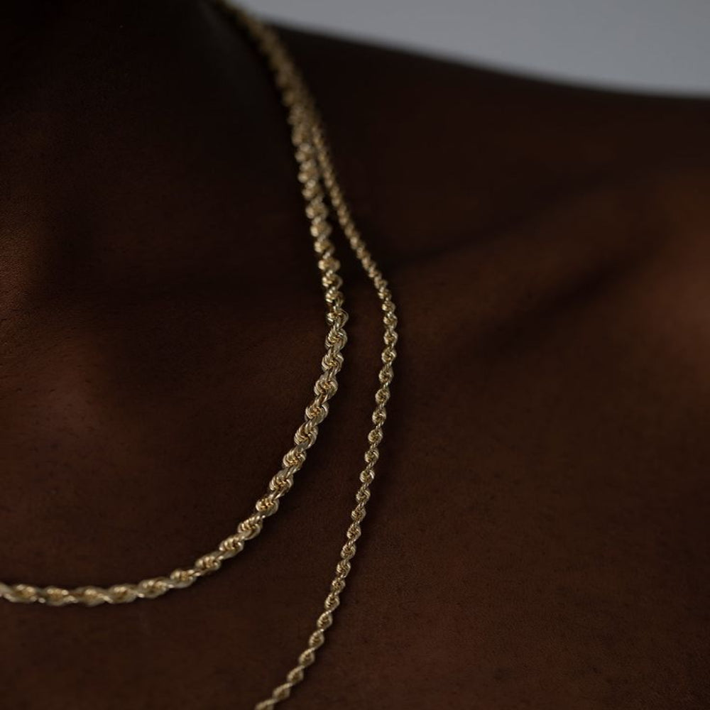 Small Rope Chain Luxury 2.5mm Rope Chain – Z Jewelers