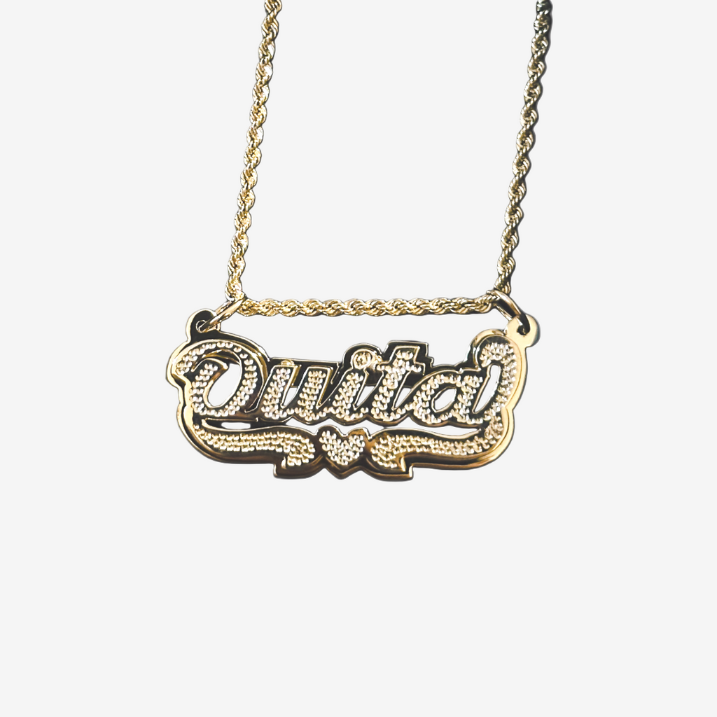 Double Nameplate Necklace